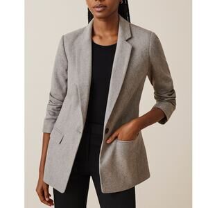 Express Single Button Blazer Jacket Gray